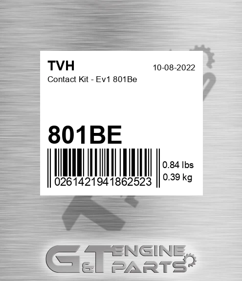 801BE Contact Kit - Ev1 801Be