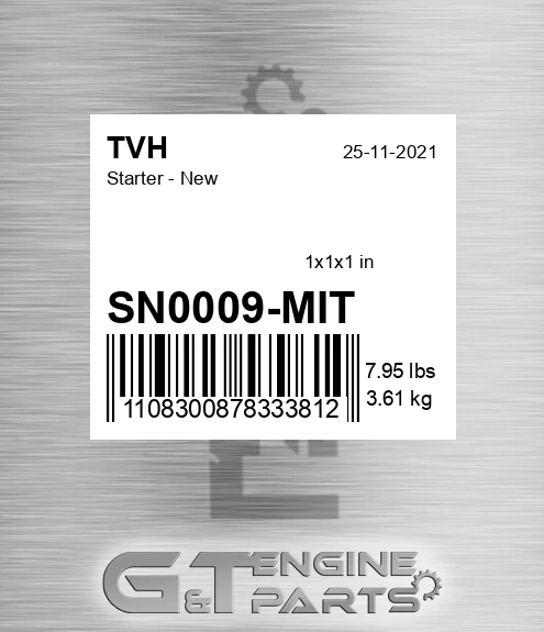 SN0009-MIT Starter - New