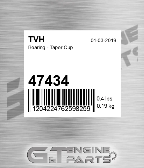 47434 Bearing - Taper Cup