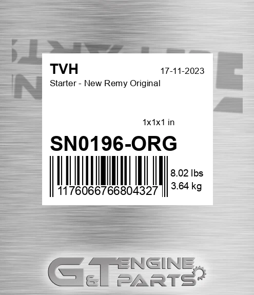 SN0196-ORG Starter - New Remy Original