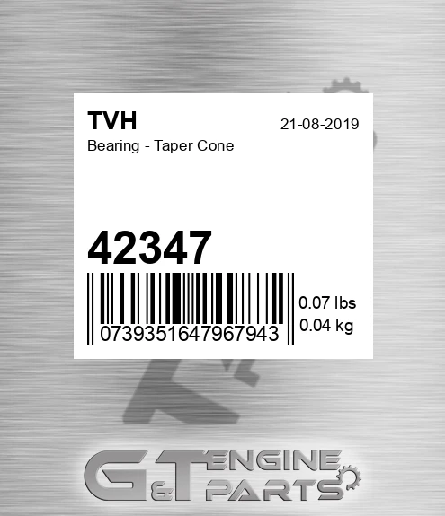 42347 Bearing - Taper Cone