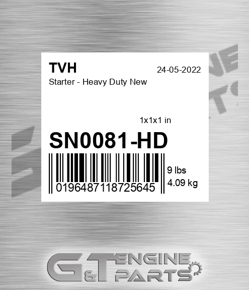 SN0081-HD Starter - Heavy Duty New