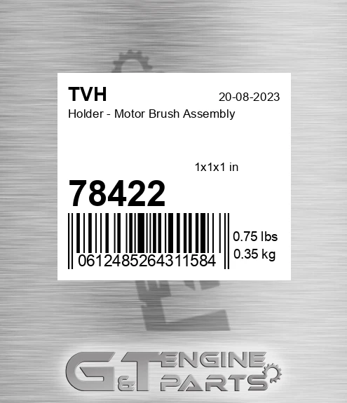 78422 Holder - Motor Brush Assembly