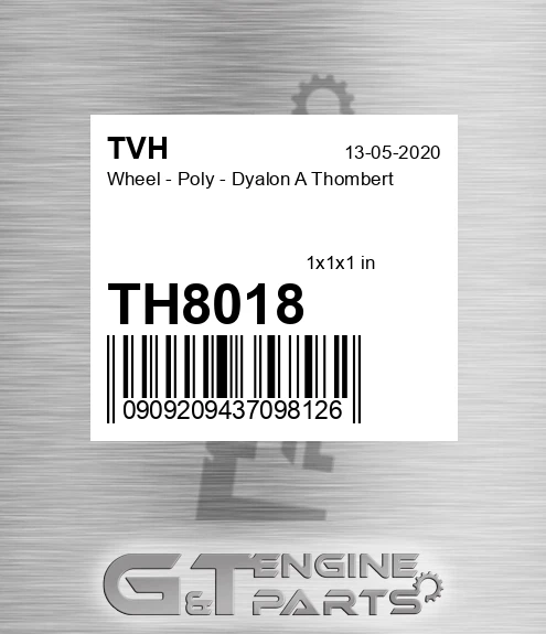 TH8018 Wheel - Poly - Dyalon A Thombert