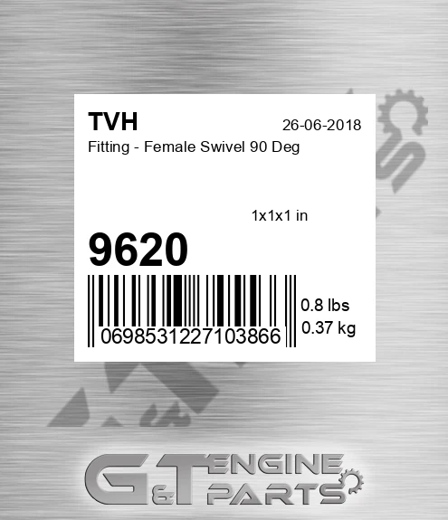 9620 Fitting - Female Swivel 90 Deg