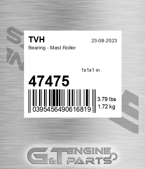 47475 Bearing - Mast Roller