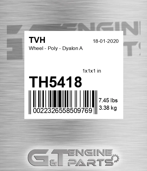 TH5418 Wheel - Poly - Dyalon A