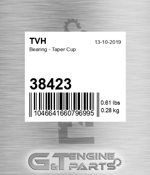 38423 Bearing - Taper Cup