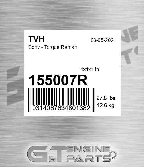 155007R Conv - Torque Reman