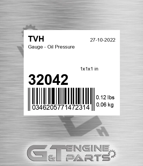 32042 Gauge - Oil Pressure