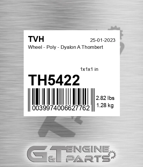 TH5422 Wheel - Poly - Dyalon A Thombert