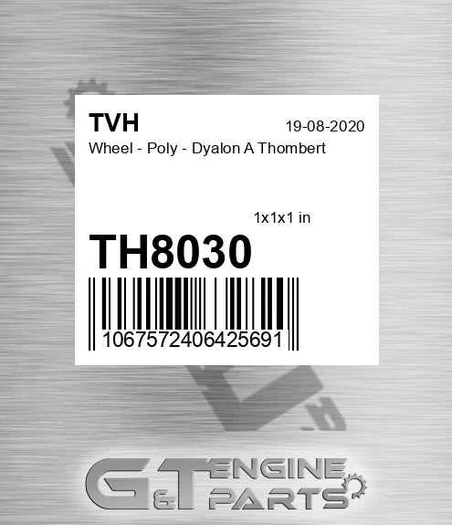 TH8030 Wheel - Poly - Dyalon A Thombert
