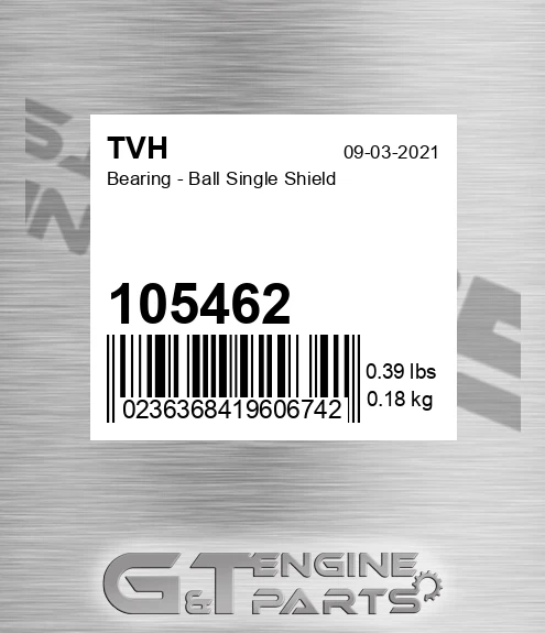 105462 Bearing - Ball Single Shield