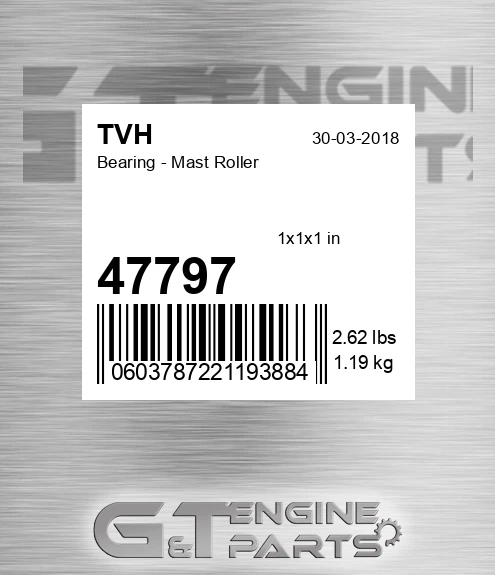 47797 Bearing - Mast Roller