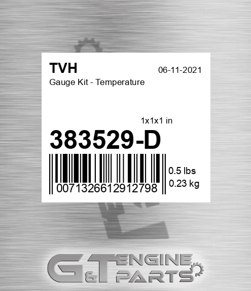 383529-D Gauge Kit - Temperature