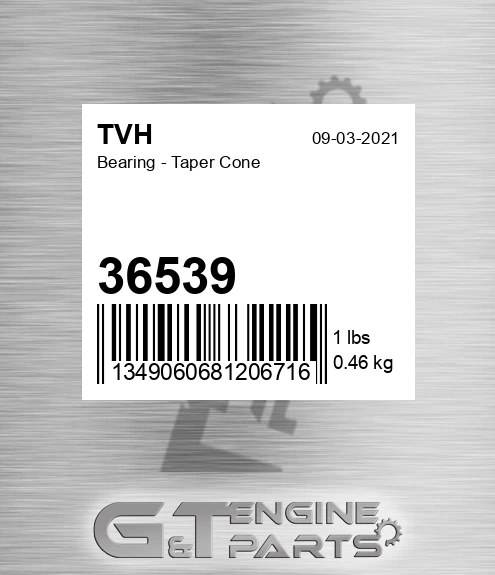 36539 Bearing - Taper Cone