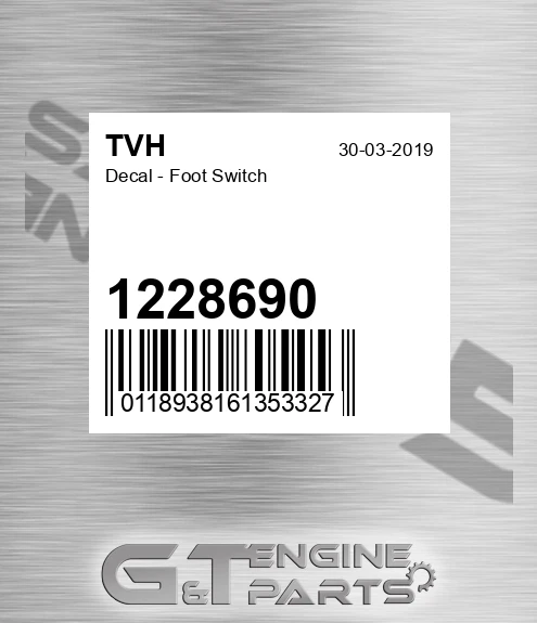 1228690 Decal - Foot Switch