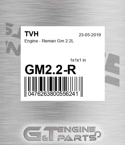 GM2.2-R Engine - Reman Gm 2.2L
