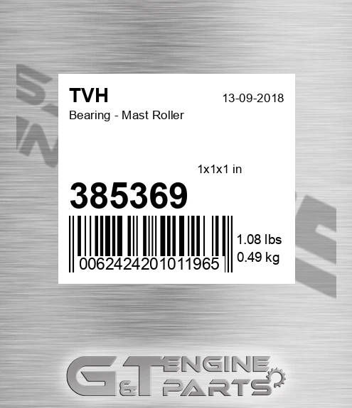 385369 Bearing - Mast Roller