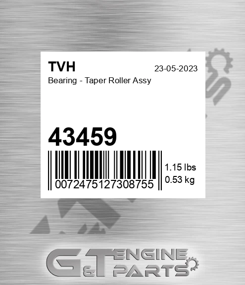43459 Bearing - Taper Roller Assy