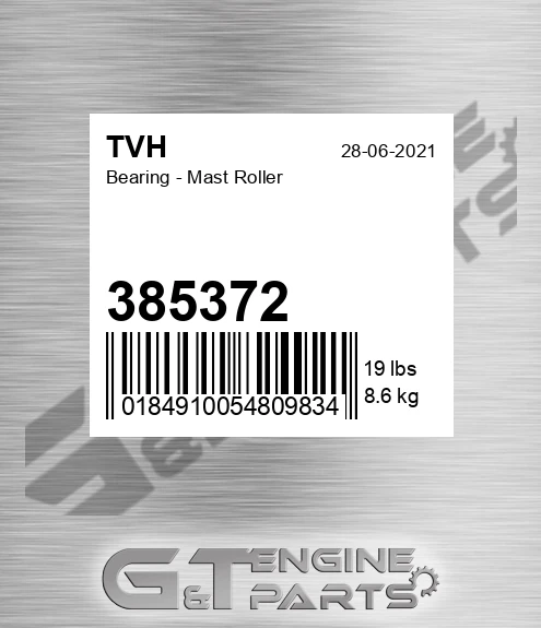 385372 Bearing - Mast Roller