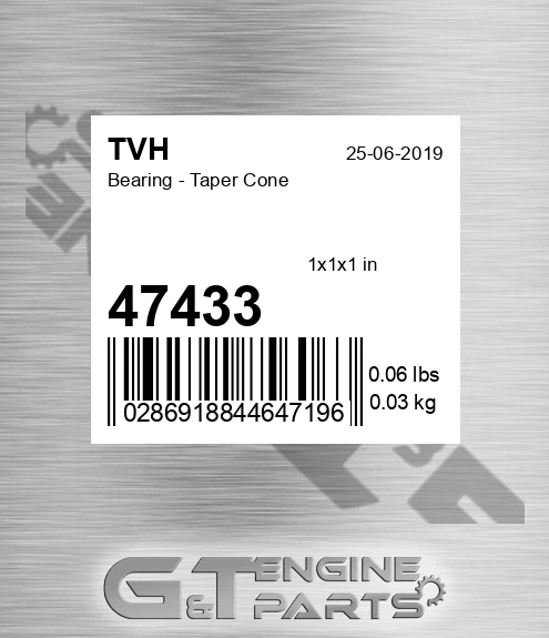 47433 Bearing - Taper Cone