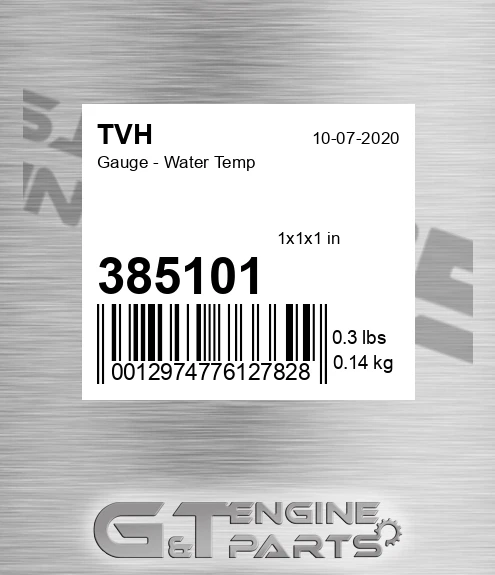 385101 Gauge - Water Temp