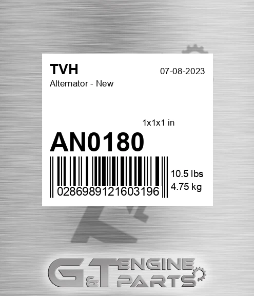 AN0180 Alternator - New