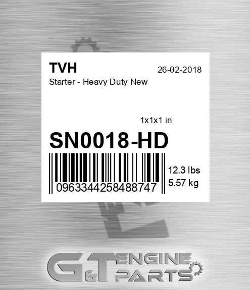 SN0018-HD Starter - Heavy Duty New