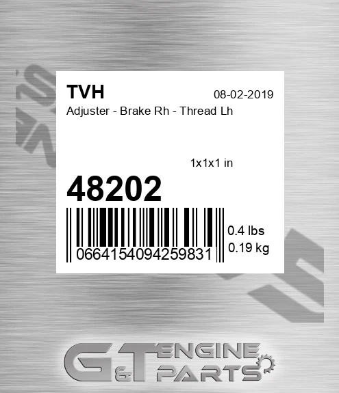 48202 Adjuster - Brake Rh - Thread Lh