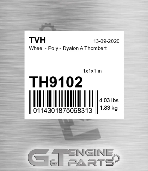 TH9102 Wheel - Poly - Dyalon A Thombert