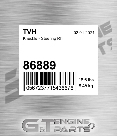 86889 Knuckle - Steering Rh