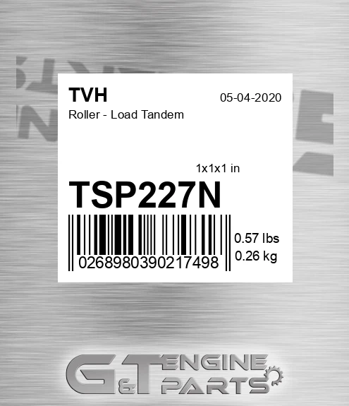 TSP227N Roller - Load Tandem