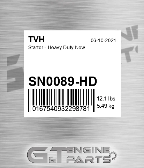 SN0089-HD Starter - Heavy Duty New