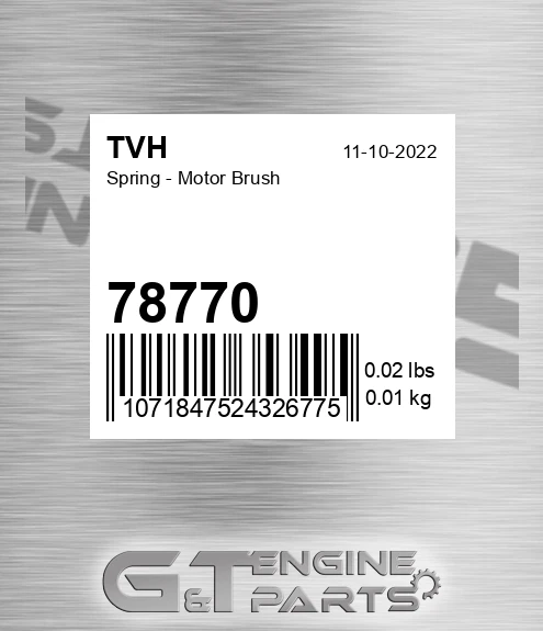 78770 Spring - Motor Brush