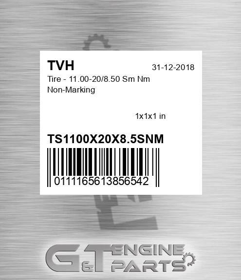 TS1100X20X8.5SNM Tire - 11.00-20/8.50 Sm Nm Non-Marking