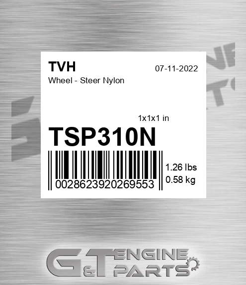 TSP310N Wheel - Steer Nylon