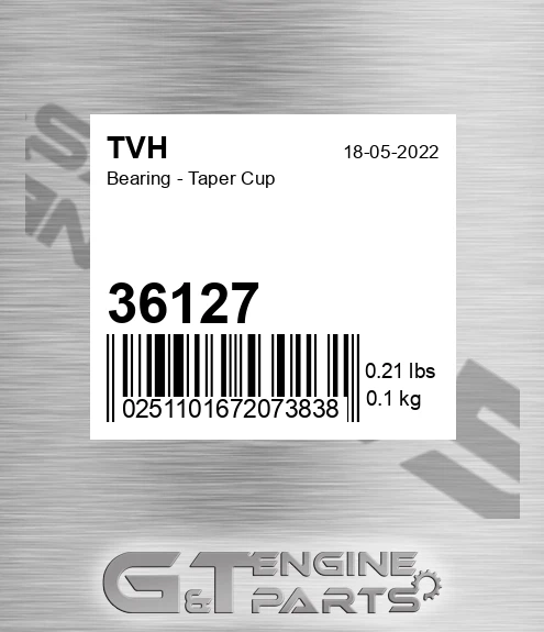 36127 Bearing - Taper Cup