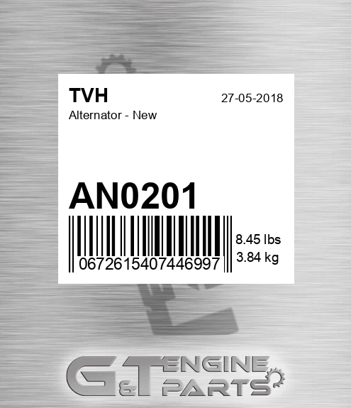 AN0201 Alternator - New