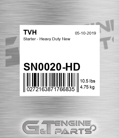 SN0020-HD Starter - Heavy Duty New