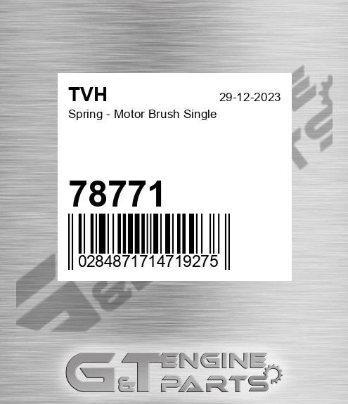 78771 Spring - Motor Brush Single