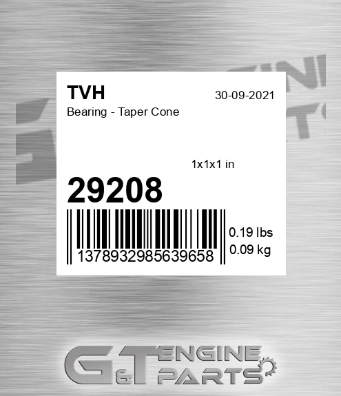 29208 Bearing - Taper Cone