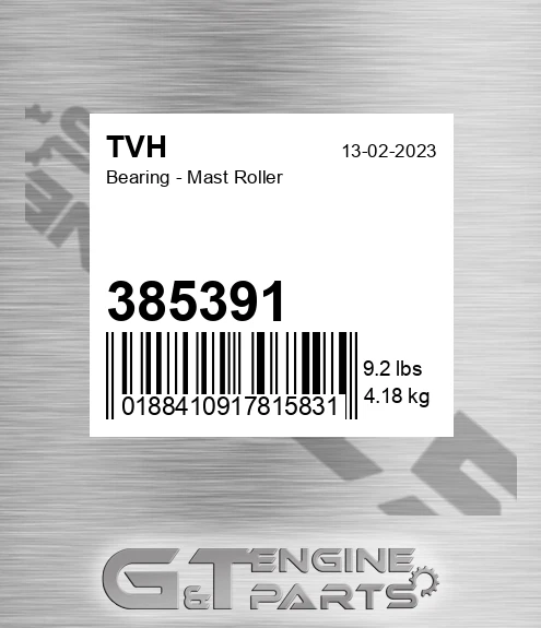 385391 Bearing - Mast Roller