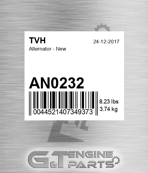 AN0232 Alternator - New