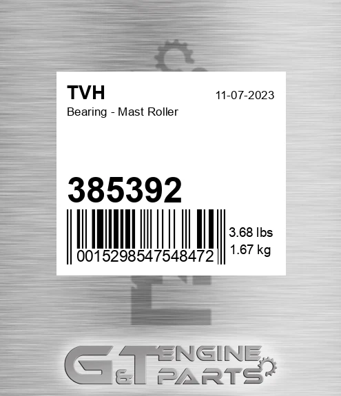 385392 Bearing - Mast Roller