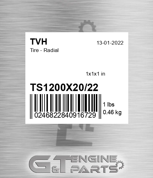 TS1200X20/22 Tire - Radial