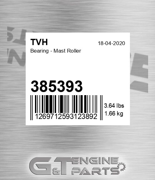 385393 Bearing - Mast Roller