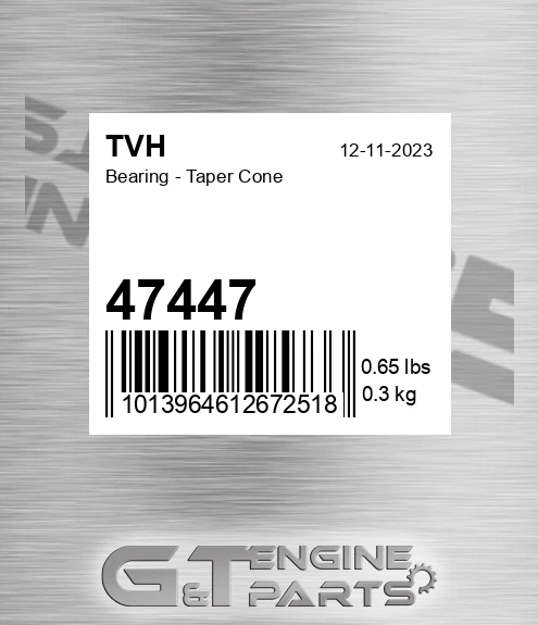 47447 Bearing - Taper Cone