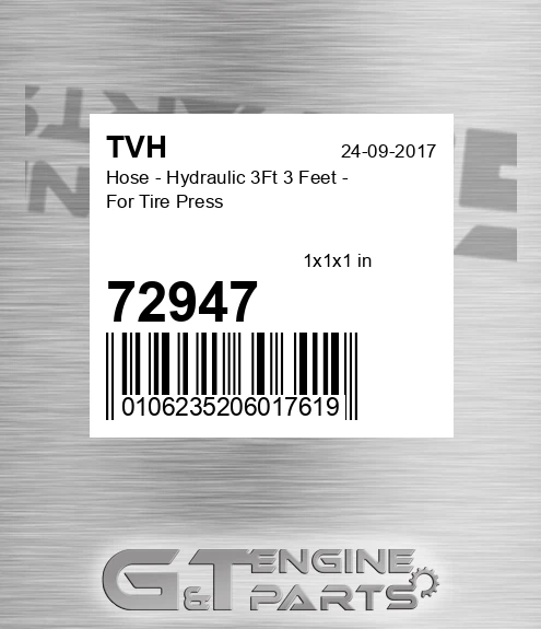 72947 Hose - Hydraulic 3Ft 3 Feet - For Tire Press