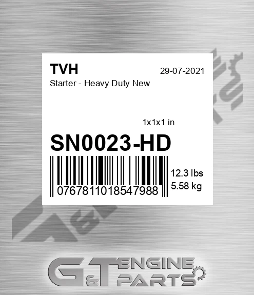 SN0023-HD Starter - Heavy Duty New